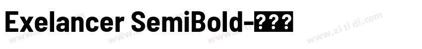 Exelancer SemiBold字体转换